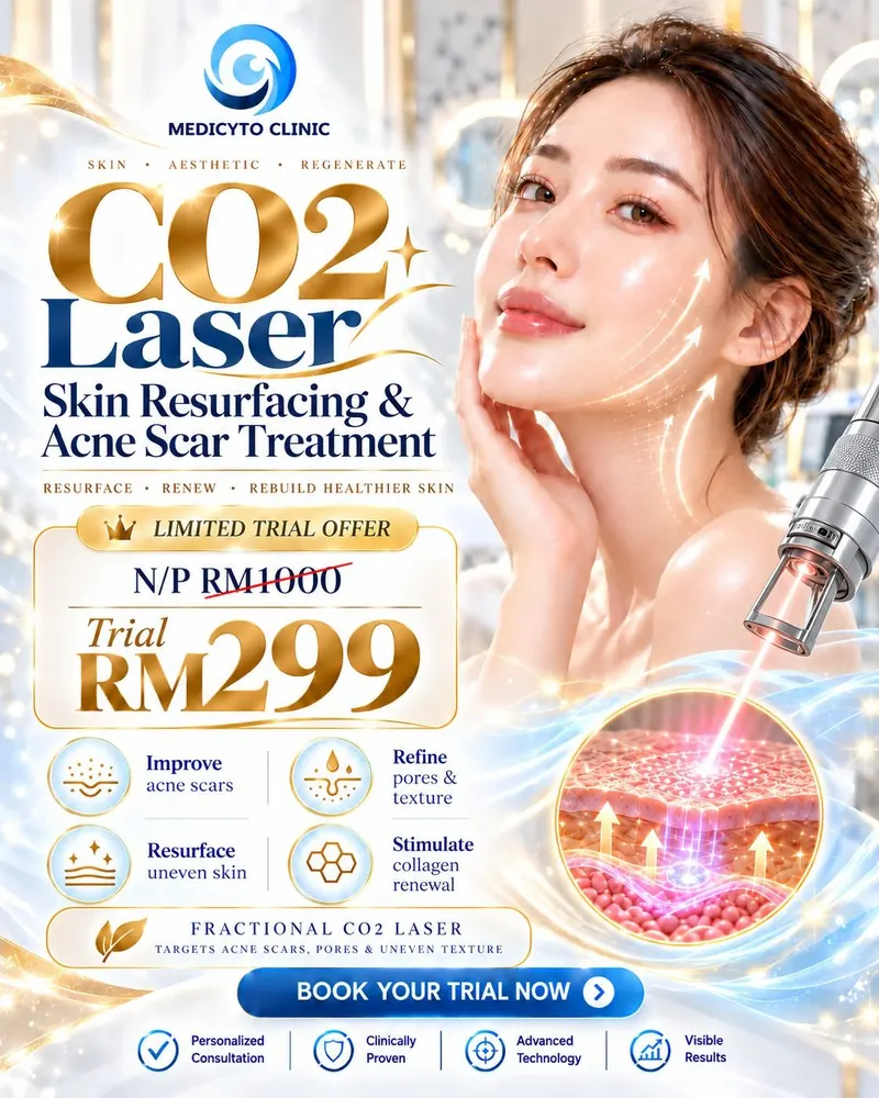 Medicyto Clinic October Fractional CO2 Laser trial offer artwork