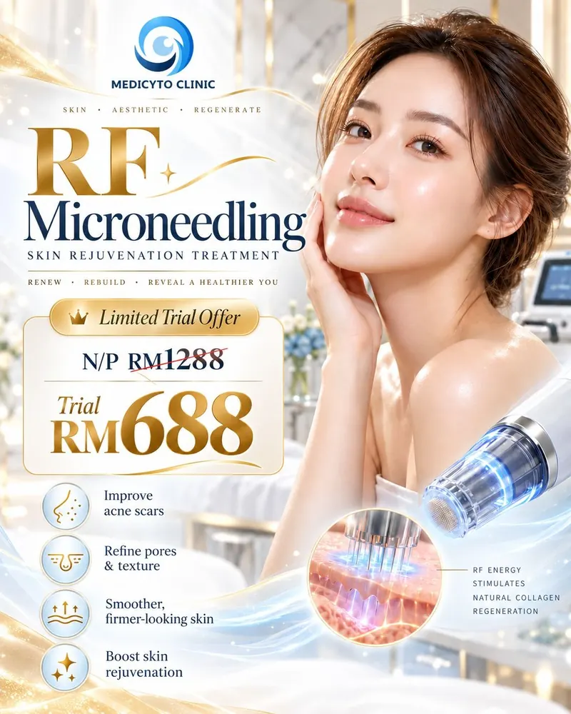 Medicyto Clinic October RF Microneedling trial offer artwork