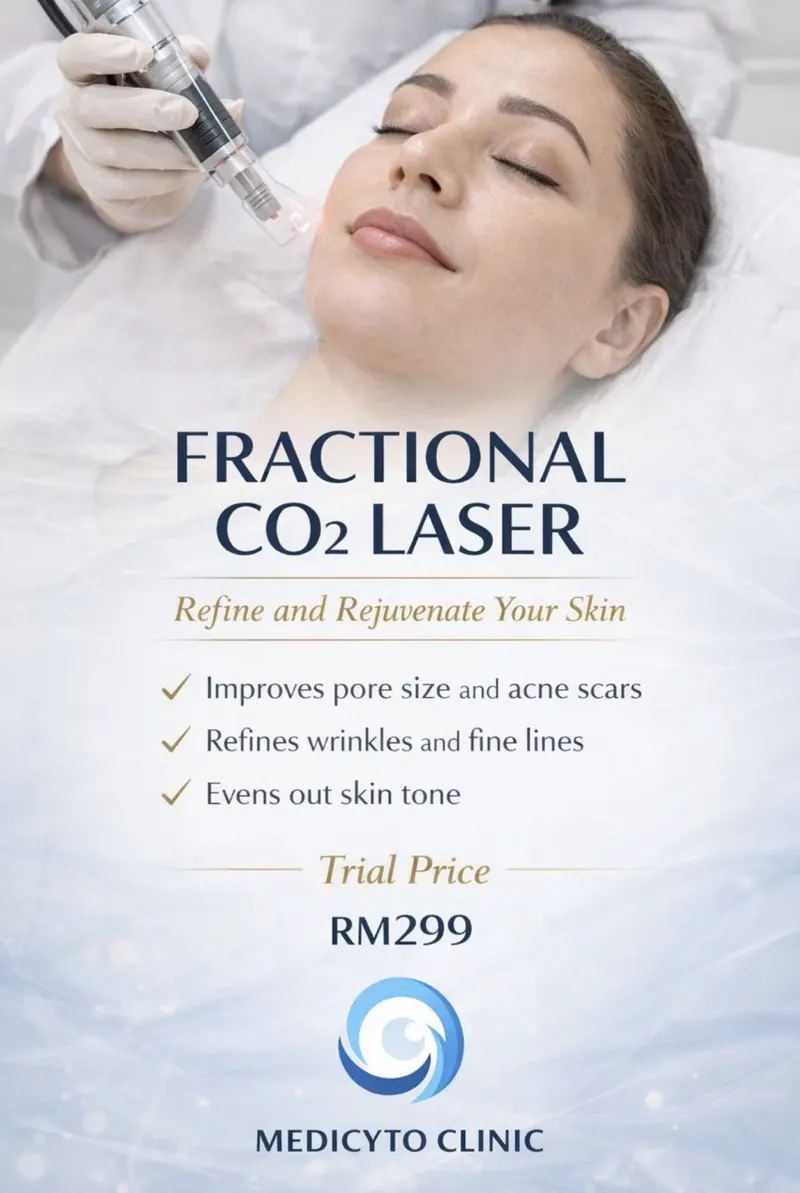 Fractional CO2 Laser — Refine and Rejuvenate Your Skin, Trial Price RM299